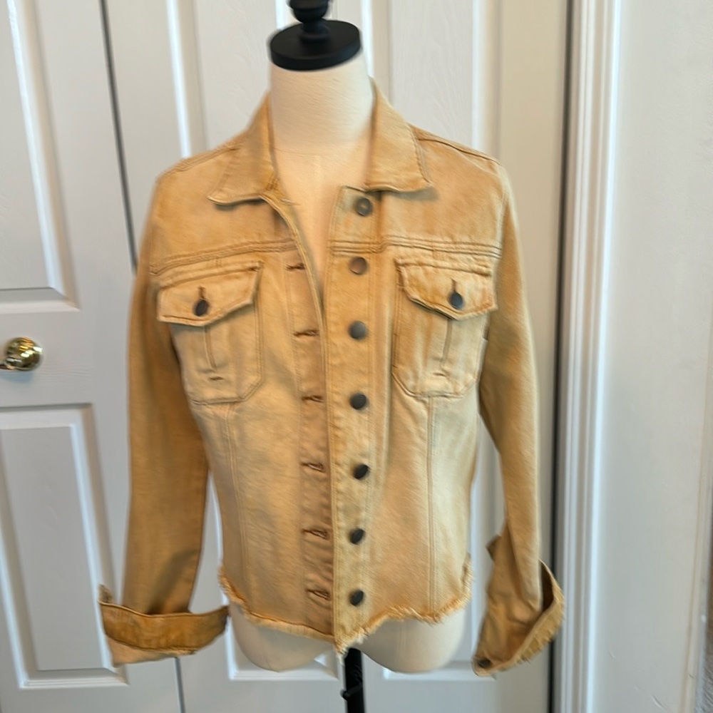 Kut from Kloth mustard denim jacket M